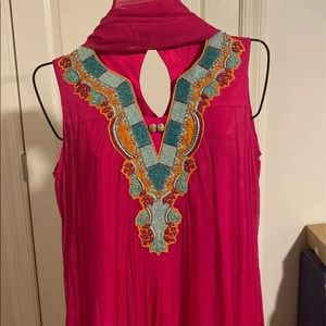 Hot Pink Pakistani Shalwar Kameez